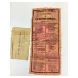 January 1848 silk advertisement for patrons of