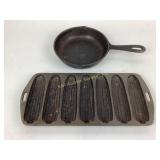 Cast Iron Cornbread pan and Small Cast Iron