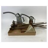 Two Quart Oil Can, Behrenï¿½s metalware oil can,