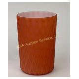 Victorian satin MOP DQ art glass tumbler