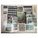 (24) stamp collection items, (9) one cent stamped