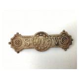 19th century Sons of Union ribbon top pin Civil