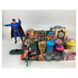 Superman Toy, Power Ranger toys, stinky,