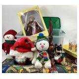 Holiday Coca-Cola glasses, Holiday Plush, hard