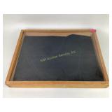 Plastic topped table top display case