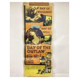 Day of the Outlaw movie poster, creased/bent
