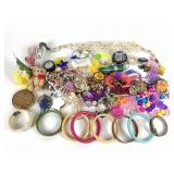 Costume Jewelry: Bakelite bangles, necklaces,