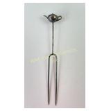 Sterling hors dï¿½oeuvres pick with teapot finial 3