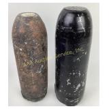 (2) Civil War artillery shells
