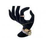 Costume jewelry: Sterling silver art deco ring,