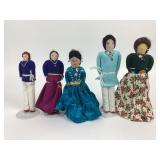 Native American Navajo style cloth dolls