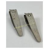 (2) New Haven Indiana advertising nail trimmers
