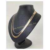 (2) sterling necklaces 26.1 grams