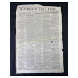 Manchester Daily Union Newspaper November 11, 1865