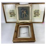 Framed Damario Ballet art, framed floral art,