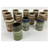 (12) Edison wax cylinders for phonograph some