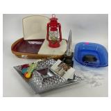 Longaberger take-a-long plastic relish trays w/