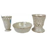 Lennox flared votive holder, vase and bowl