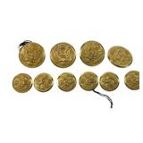 US Army great seal uniform buttons Waterbury