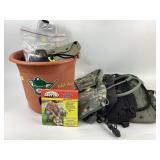 Camelback water backpacks, sterno brand folding