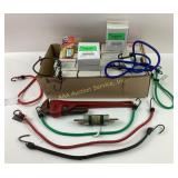 Tool shop 18in wrench, bungee cords, lg amount