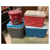 Route 66 storage bin, Coleman, Rubbermaid