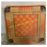Table Top Two Sided Game Board Wood 29 in. X 29
