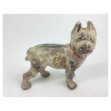 Small cast iron dog door stop antique