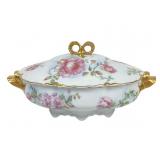 Victorian Austrian hand painted porcelain tureen