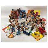 Variety of wrestler action figures