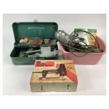 Craftsman electric staple tacker, metal toolbox