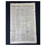 1860 Daily Mirror and American Newspaper, Manchest