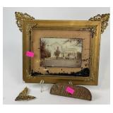 Framed photo *plastic frame, broken &