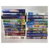 Disney VHS:  Mulan, Flubber, The Rescuers, Robin