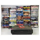 RCA VHS player, untested, VHS tapes: