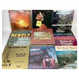 Vinyl records: Olivia Newton-John, Kim Carnes,