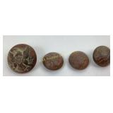 (4) Dug Union Eagle general service military