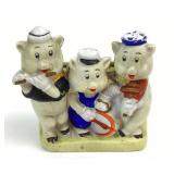 Walt Disney Made in Japan bisque porcelain Three