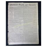 1850 Pawtucket Gazette Mentioning President Taylor