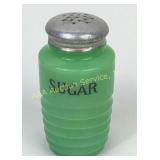 Jeannette Jadeite uranium glass range Sugar