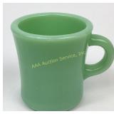 Fire King jadeite restaurant ware C-handle mug.