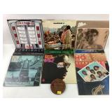 Vinyl records: Foreigner, Hall and Oates, Blue