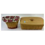 Longaberger Geranium basket, basket with plastic