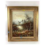 Acrylic painting on Ambi ï¿½ landscape. Signed