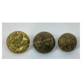 (3) Civil War Extra Quality Union Eagle general