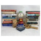 M & M candy dispenser, Books: Old Man and the