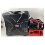 (2) SKB hardshell CD storage cases, (2) Coca-Cola