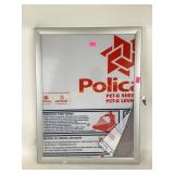 corkboard display case