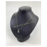 Native American silver & turquoise necklace