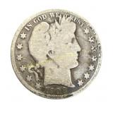 1908-S Barber Half Dollar Silver